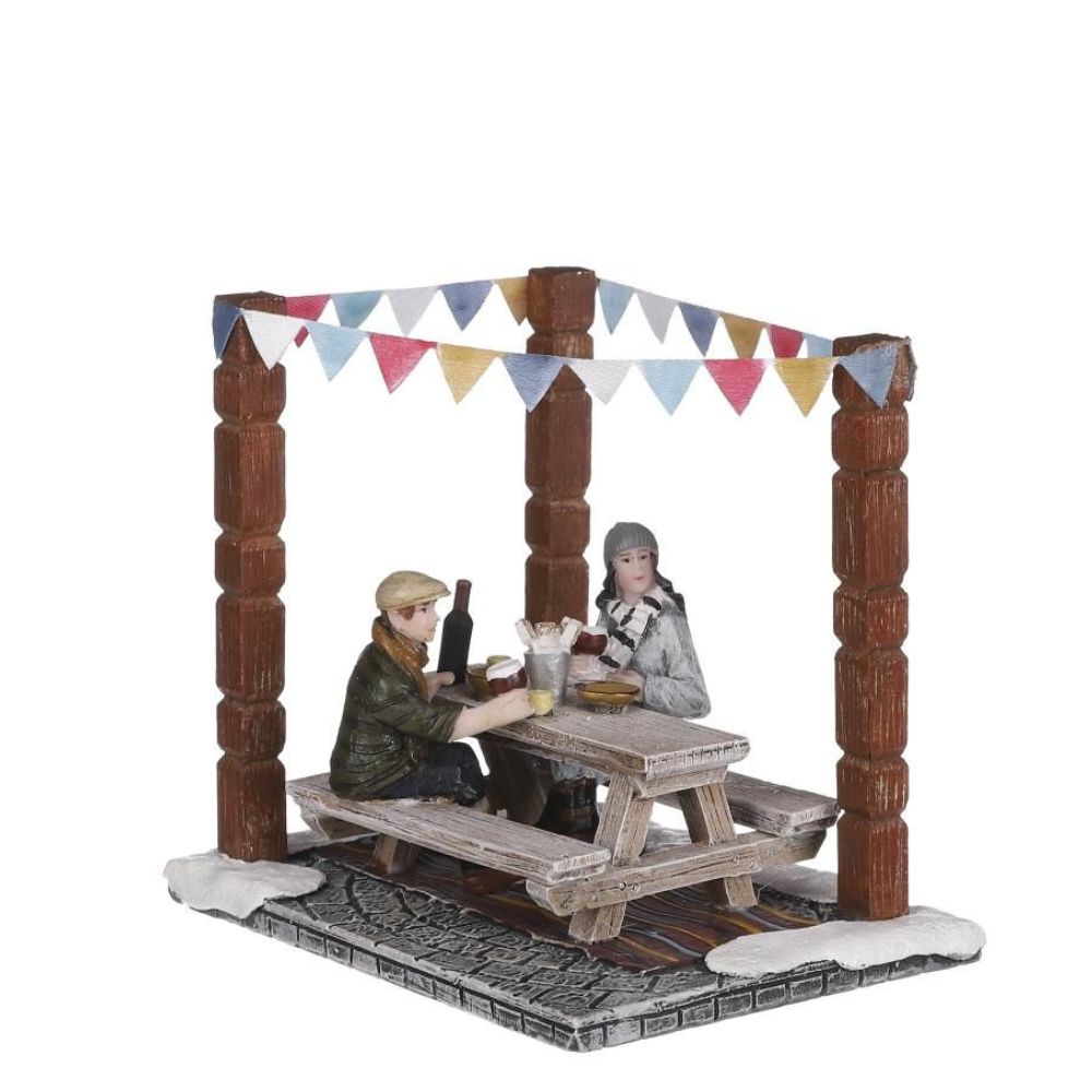 Luville 10cm Christmas Village Outdoor Dinner Scene