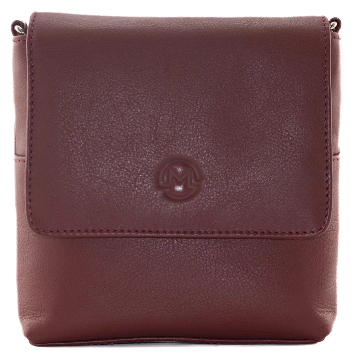 Mala Leather Anishka Travel Cross Body Bag - Burgundy