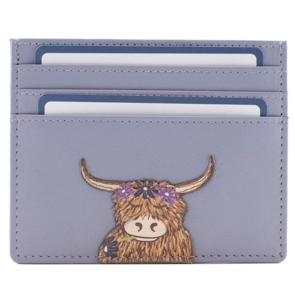 Mala Leather Bella Slim Card Holder with Coin Pocket - Old Railway Line Garden Centre