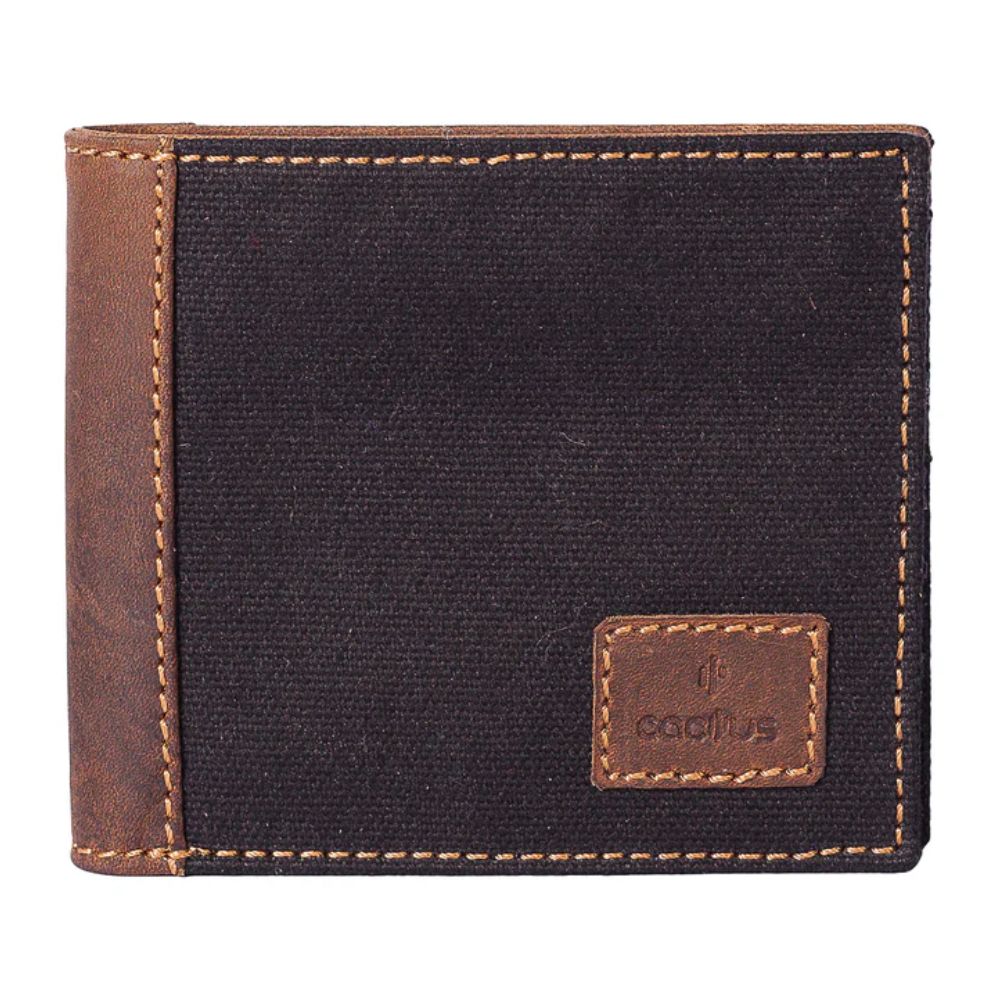 Mala Leather Black Cactus Basic Wallet - Old Railway Line Garden Centre