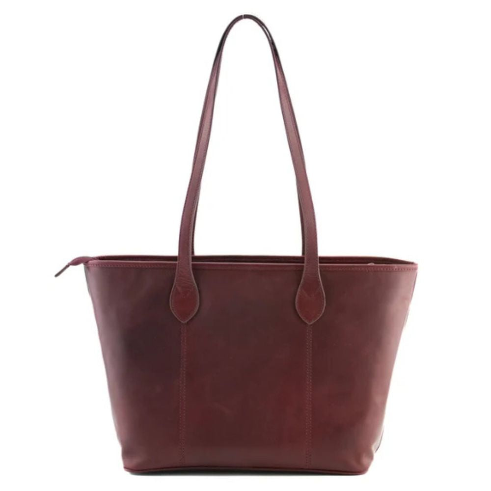Mala Leather Bloomsbury Shopper Leather Bag - Burgundy