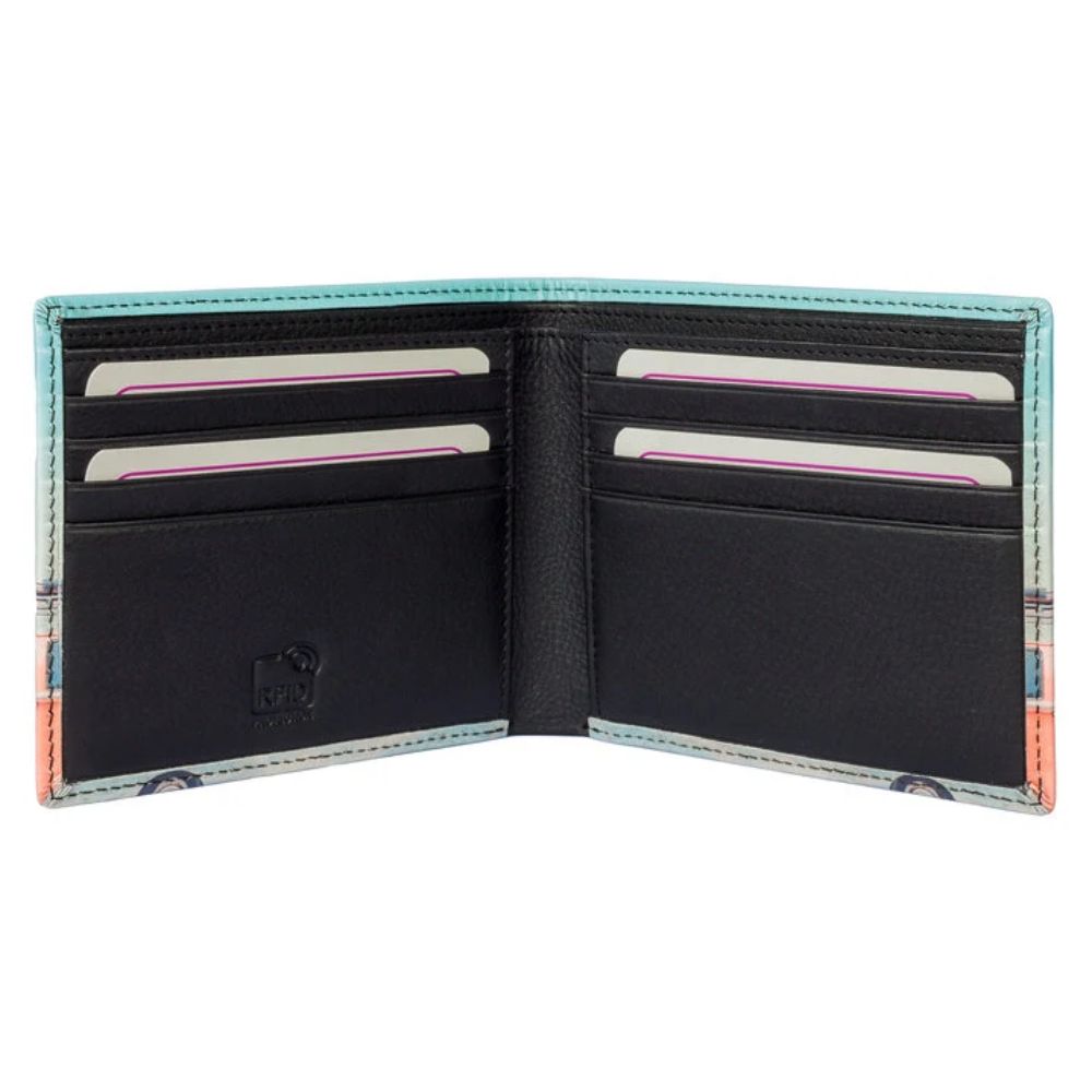 Mala Leather Kalmin Pop Printed Wallet