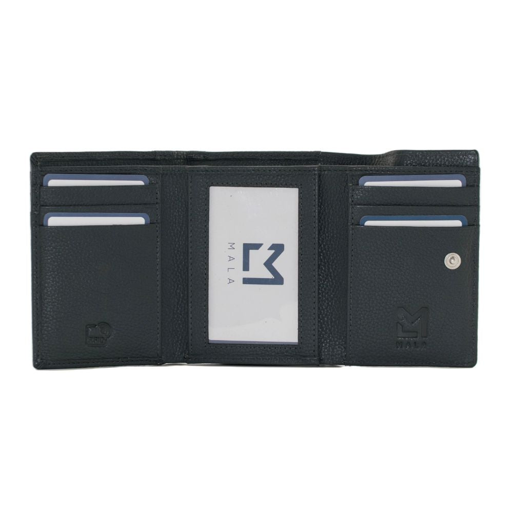 Mala Leather Kennel Crew Small Tri fold Purse