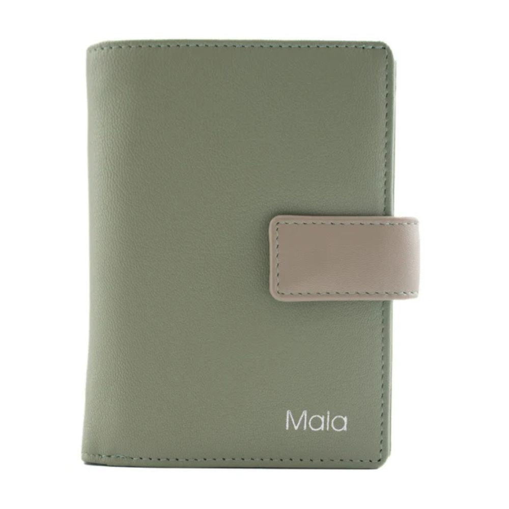 Mala Leather Kora Tab Purse - Green