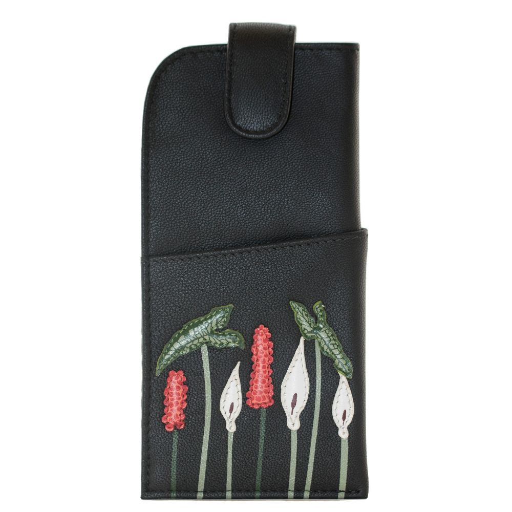 Mala Leather Aurora Glasses Case - Black
