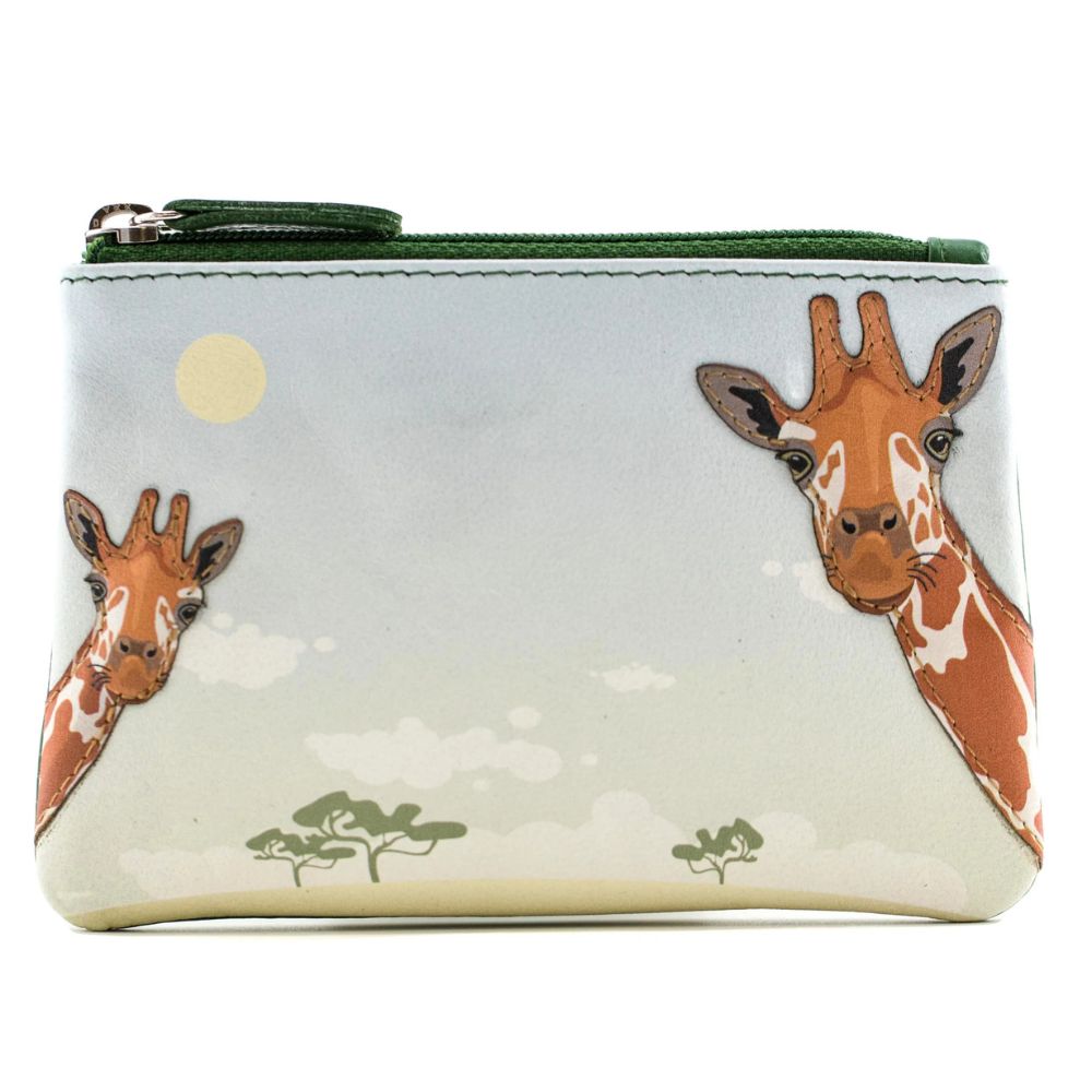 Mala Leather Pinky Giraffe Coin Purse