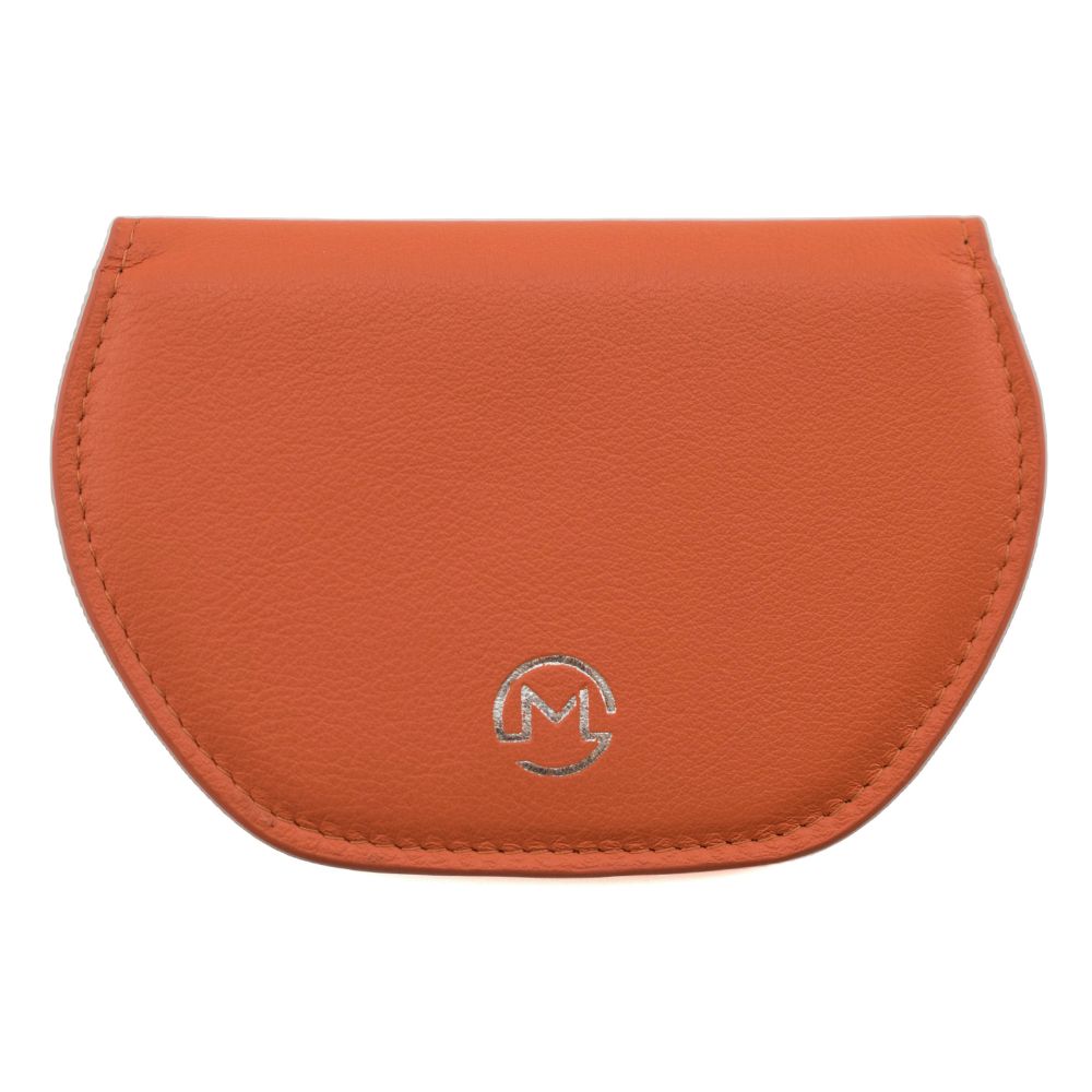 Mala Leather Mala Slim magnetic Glasses Case - Orange