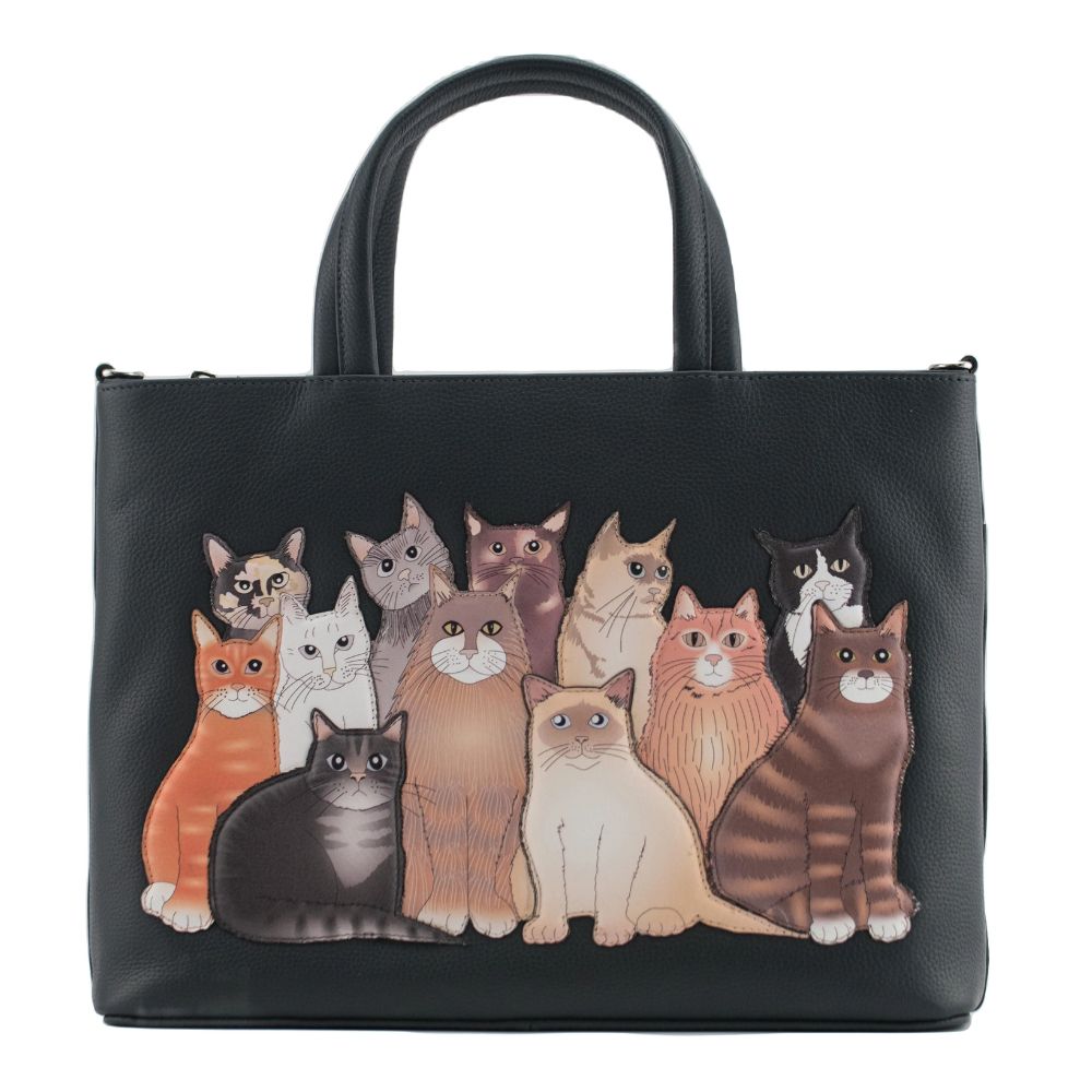 Mala Leather The Meowfia Leather Multi-way Grab Bag
