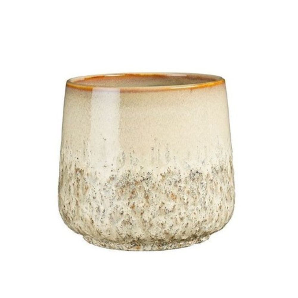 Mica Decorations 16cm Beige 'Mylo' Pot