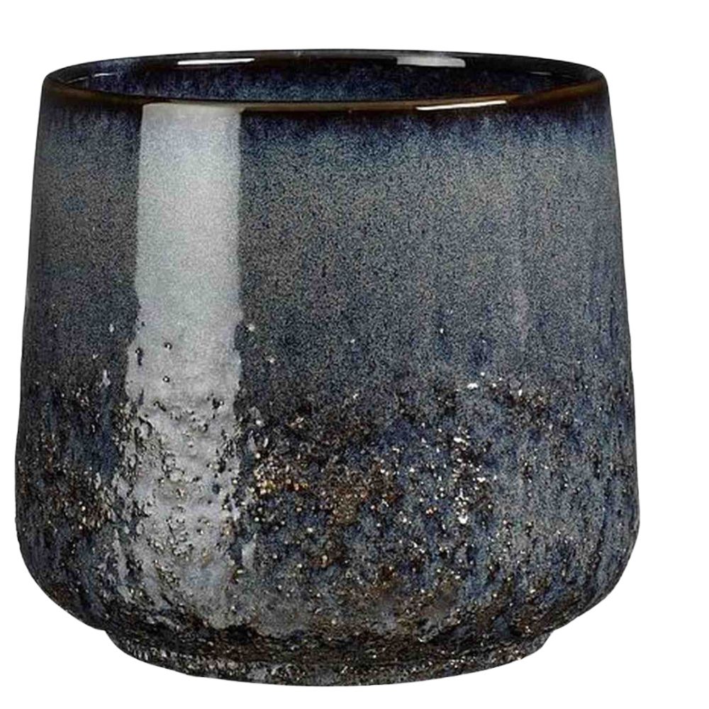 Mica Decorations 19cm Blue 'Mylo' Pot