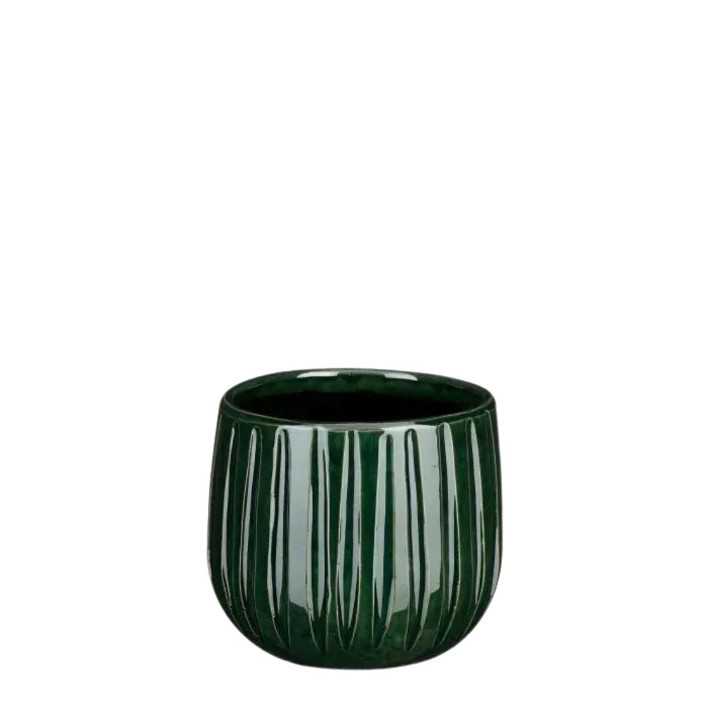 Mica Decorations 12cm Dark Green Pablo Pot