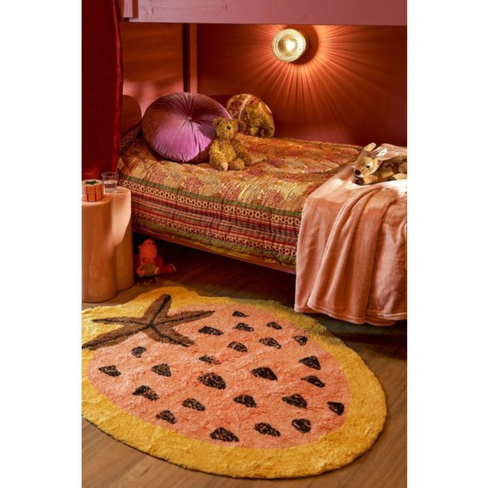 Mica Decorations Famke Fleece Plaid - L180 x W130 cm - Peach