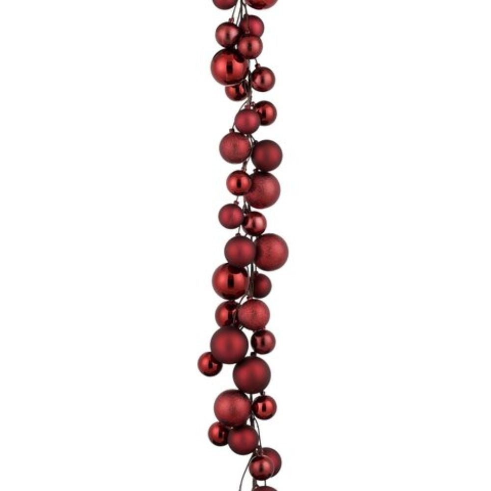 Mica Decorations Garland Red 180cm