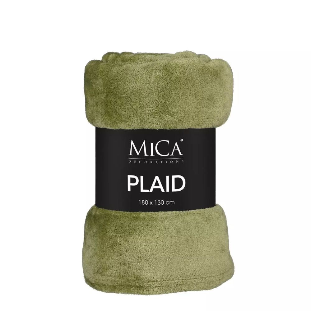 Mica Decorations 180cm Green Fleece Blanket