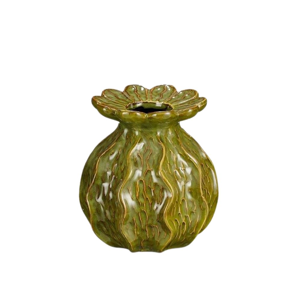 Mica Decorations 17cm Green Marly Vase