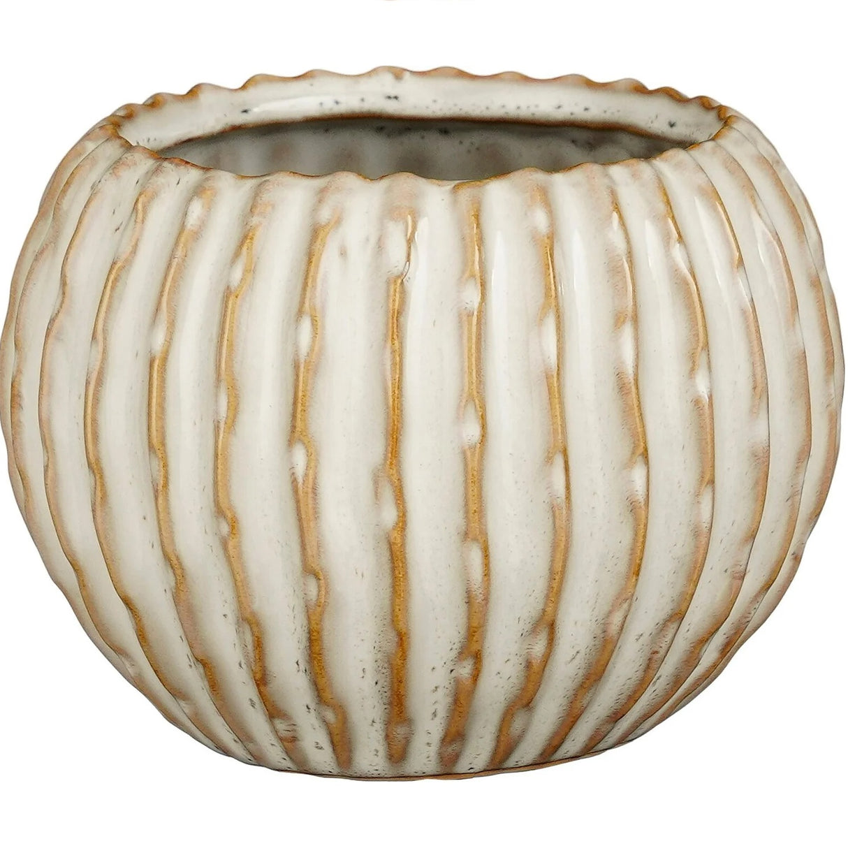 Mica Decorations 12.5cm Jovi Pot White