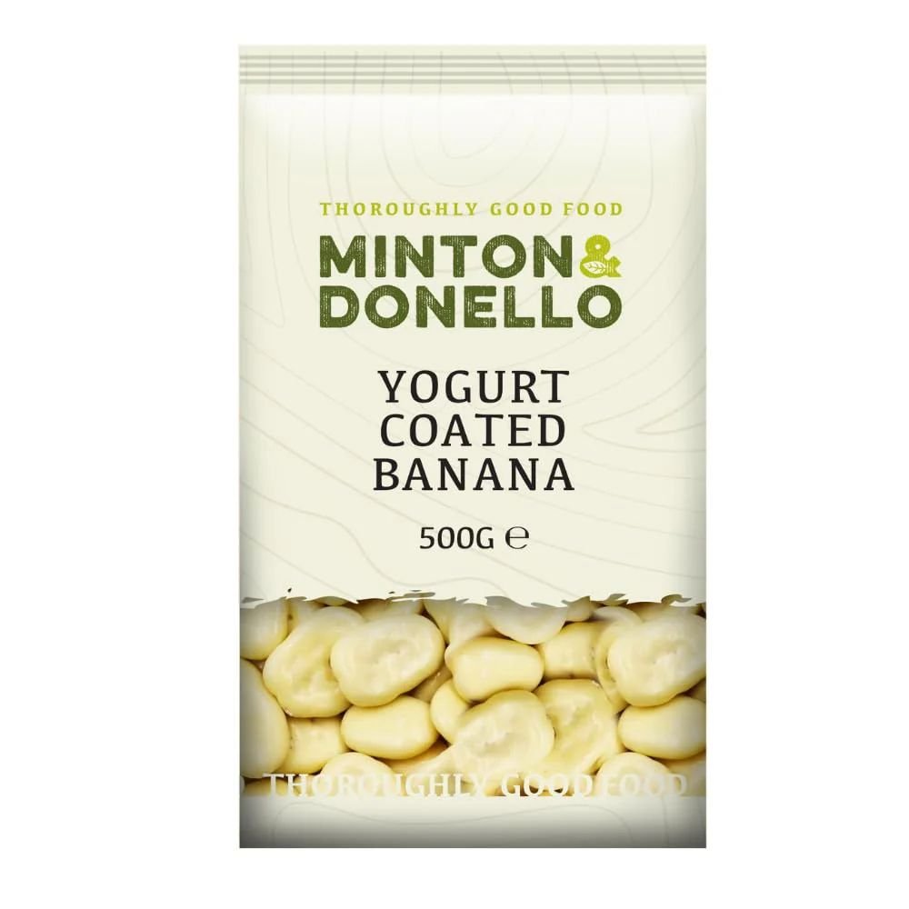 Milton & Donello 500g Yoghurt Coated Banana Chips - Old Railway Line Garden Centre
