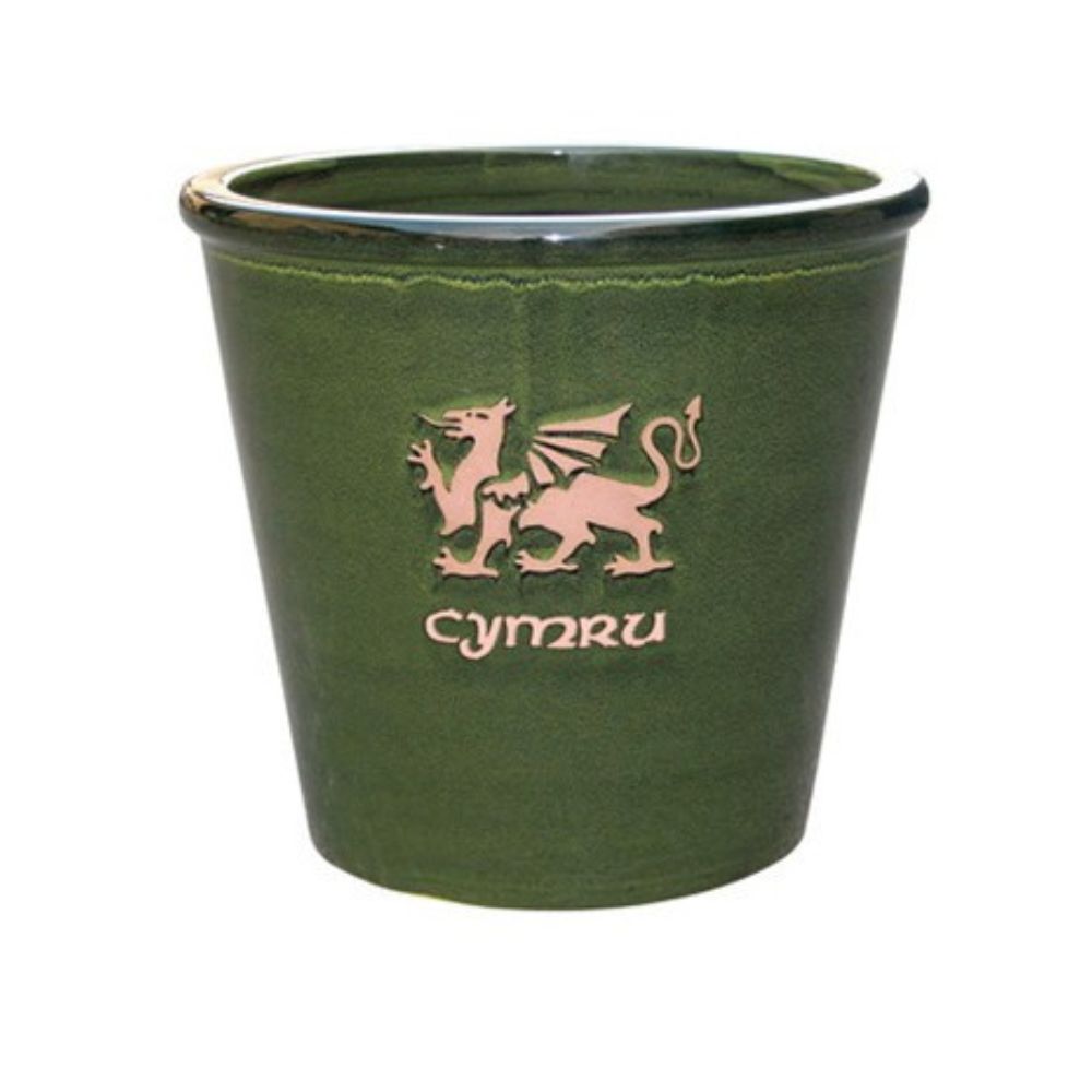 Mims 33cm Cymru Welsh Glazed Plant Pot - (Choice of 4)