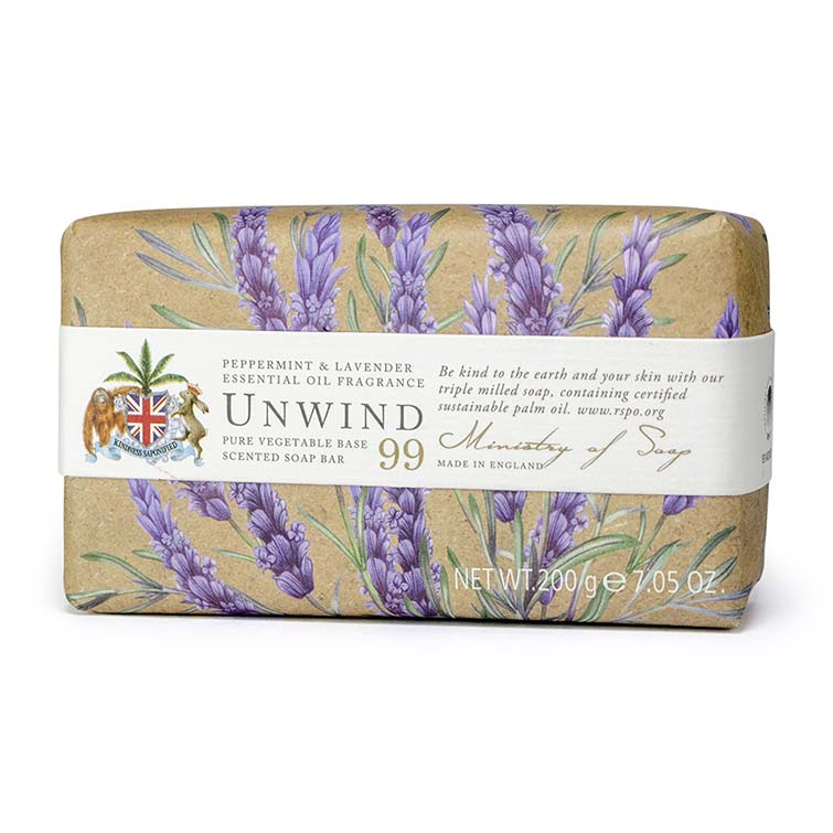 Ministry of Soap 200g Peppermint & Lavender Soap Bar - 51364 - Old Railway Line Garden Centre