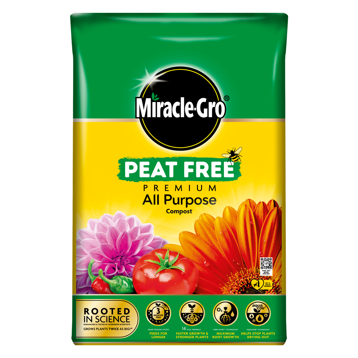 Miracle - Gro 40L All Purpose Peat Free Compost - 2 FOR Β£14 - Old Railway Line Garden Centre