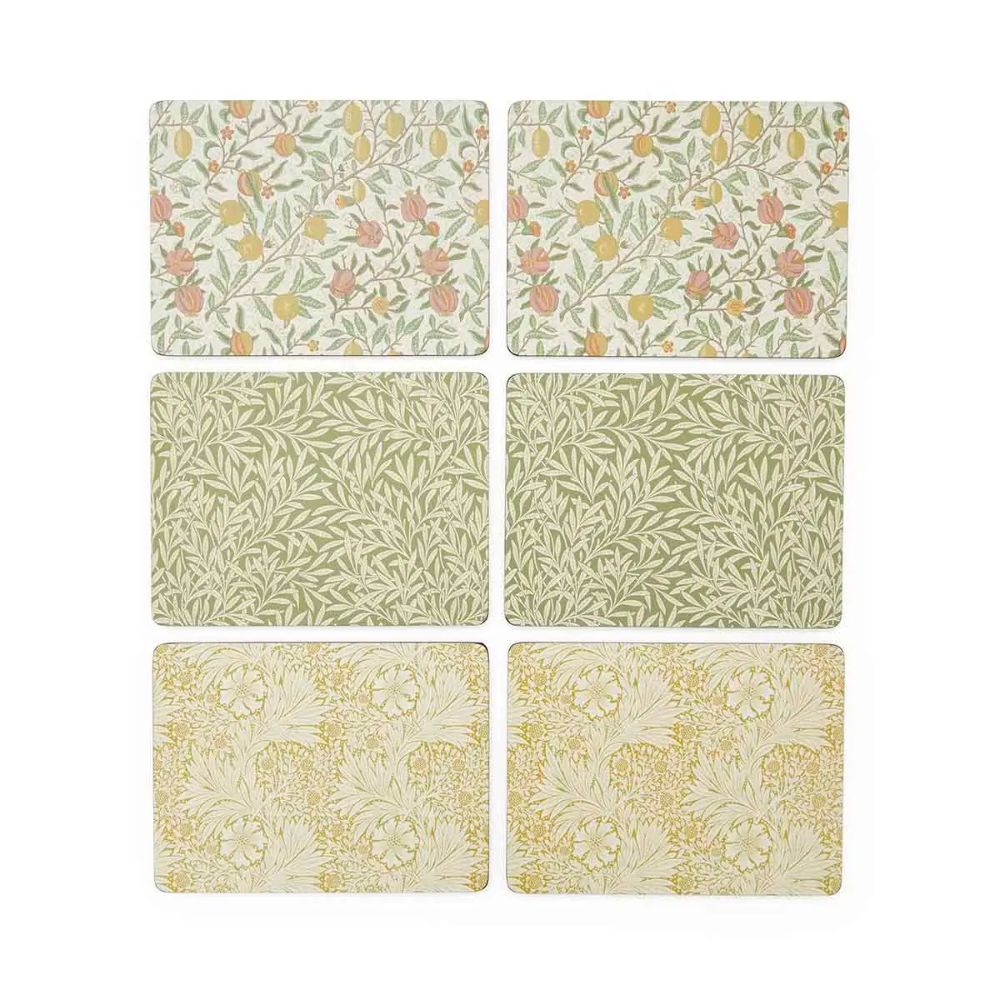 Morris & Co Simply Mixed Set of 6 Placemats