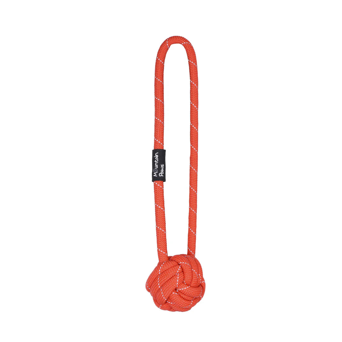 Mountain Paws Ball Rope Dog Toy - Orange