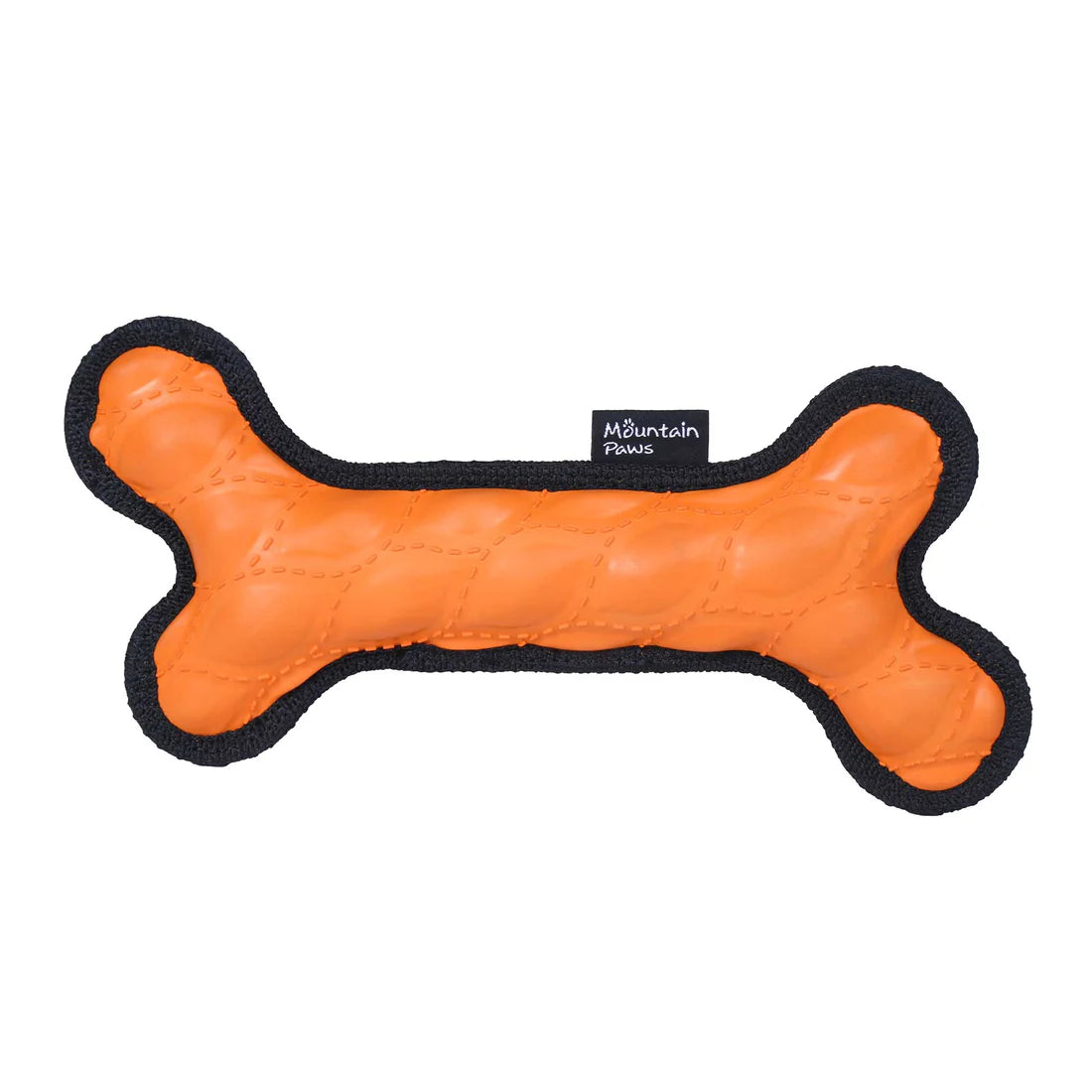 Mountain Paws 23cm Rubber Bone Dog Toy - Orange