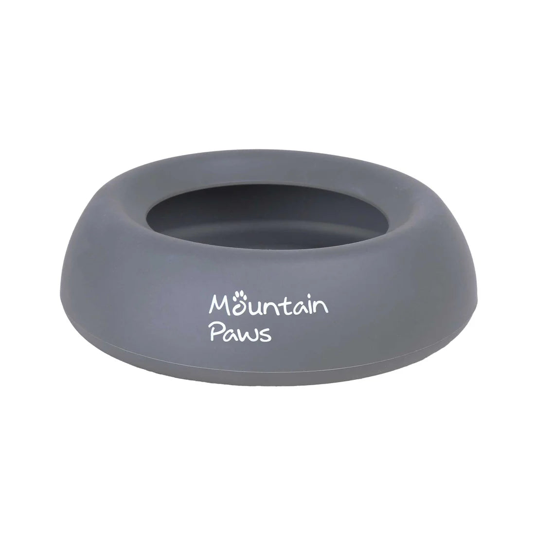 Mountain Paws Splashproof Dog Bowl - Grey