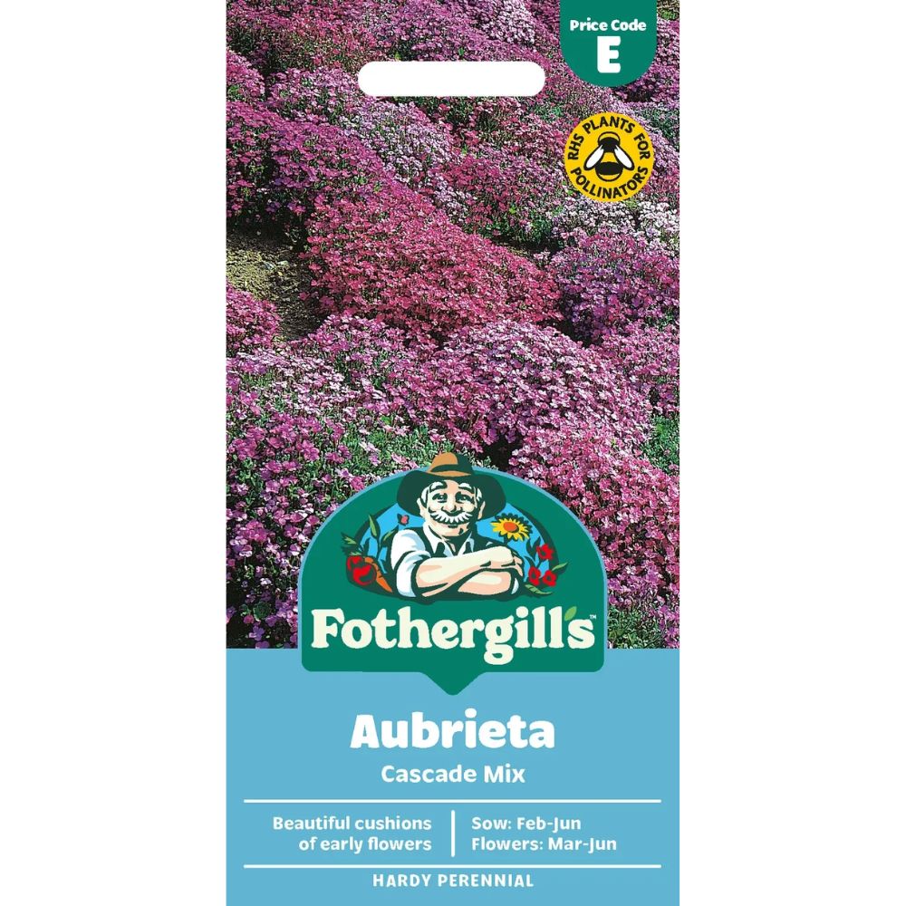 Mr Fothergill's Aubrietia Cascade Mixed Seeds