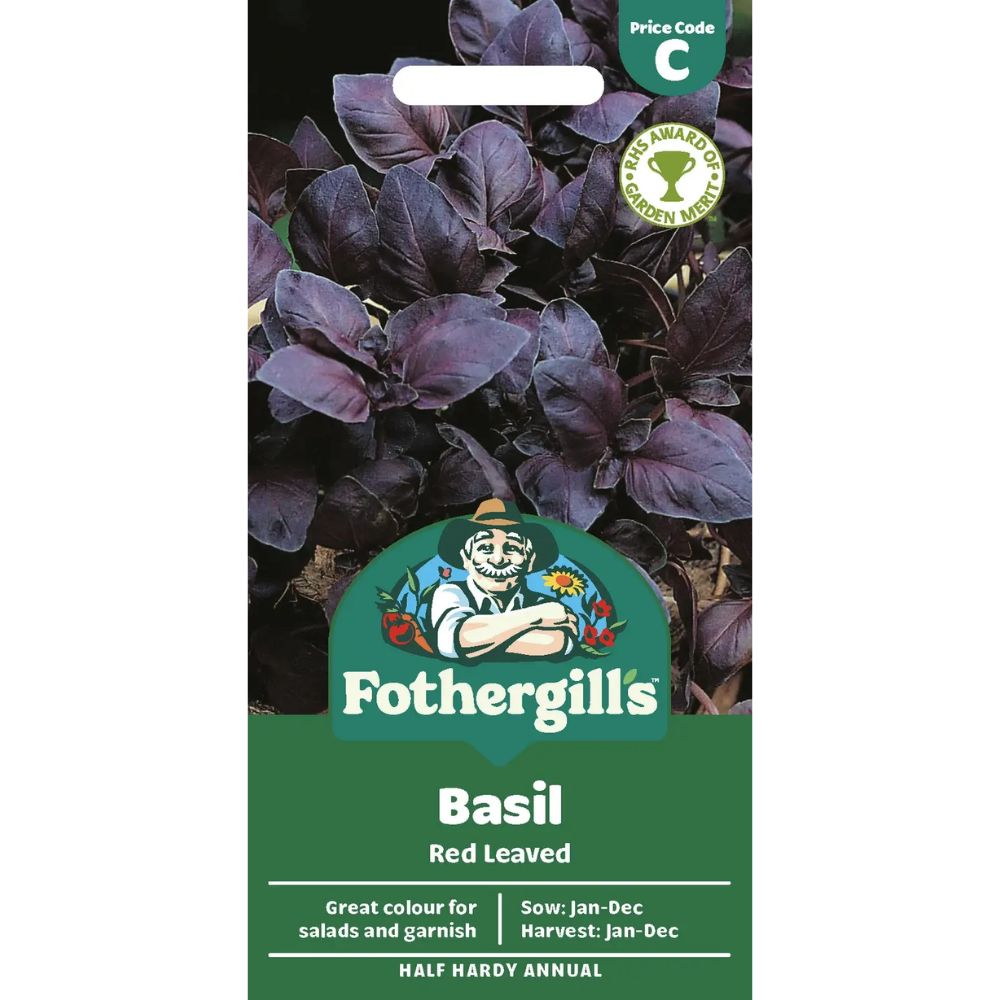 Mr Fothergill's Basil Red Leaved Seeds