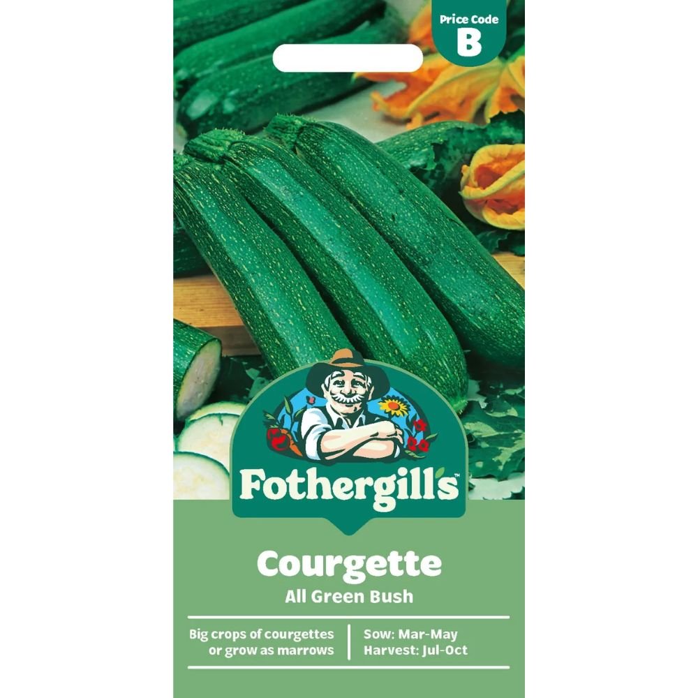 Mr Fothergill's Courgette All Green Bush Seeds - Old Railway Line Garden Centre