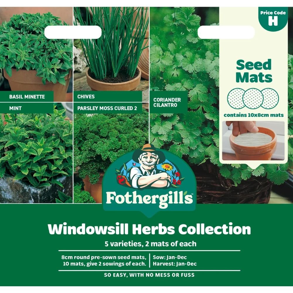 Mr Fothergill's Herb Seed Mat Collection - Old Railway Line Garden Centre