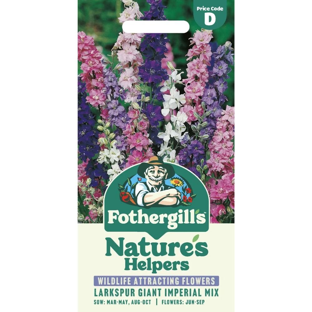 Mr Fothergills Larkspur Giant Imperial Mixed Seeds - Old Railway Line Garden Centre