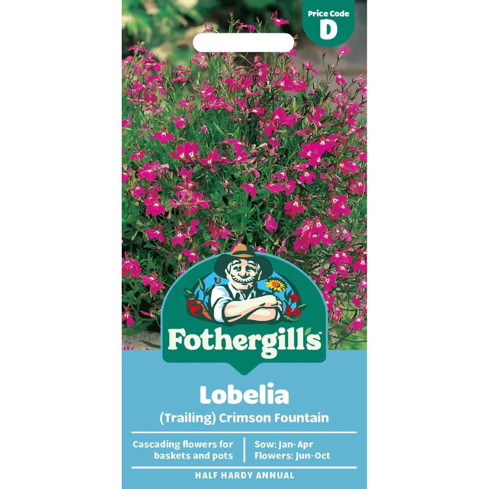 Mr Fothergill's Lobelia Crimson Fountain Seeds