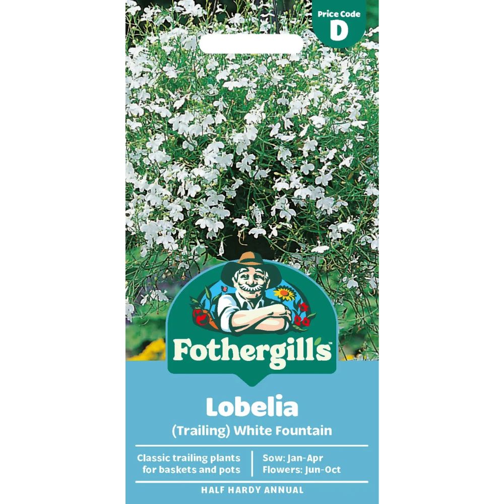 Mr Fothergill's Lobelia White Fountain Seeds