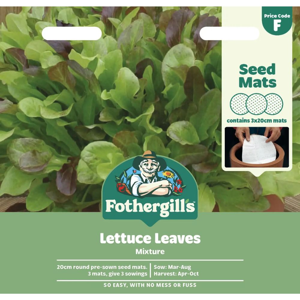 Mr Fothergill's Lettuce Leaves Mixed Seed Mat Seeds