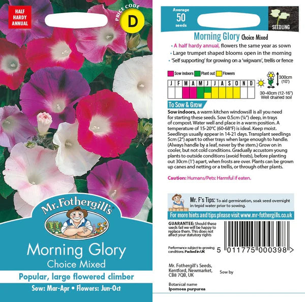 Mr Fothergills Morning Glory Choice Mixed Seeds