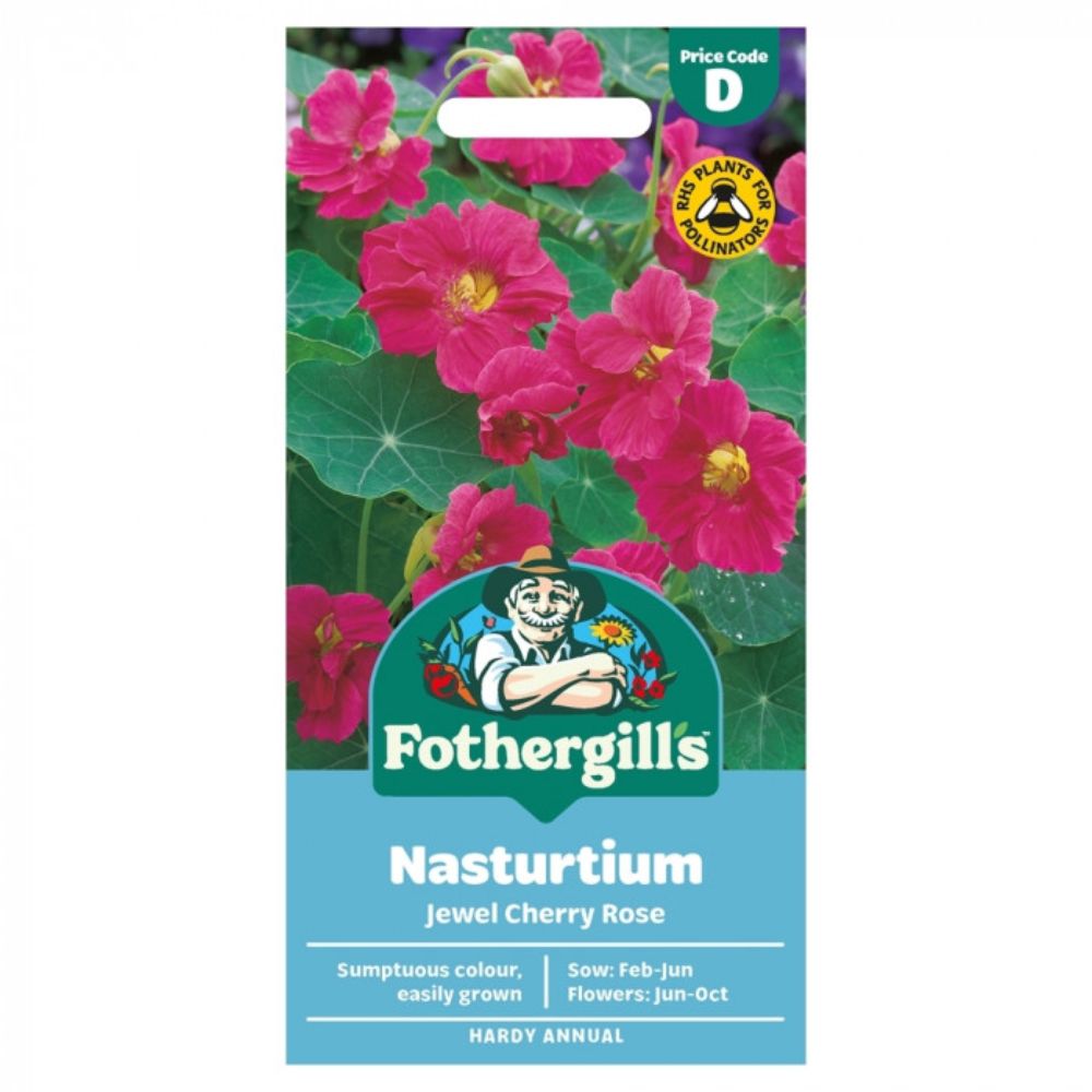Mr Fothergill's Nasturtium Jewel Cherry Rose Seeds