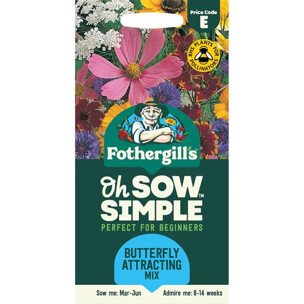Mr Fothergills Nature's Helpers Butterfly Attracting Mix Seeds - Old Railway Line Garden Centre