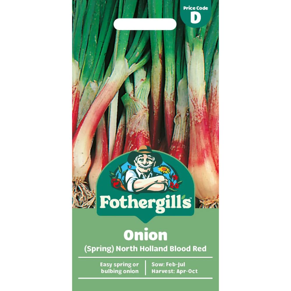 Mr Fothergill's Onion (Spring) North Holland Blood Red Seeds
