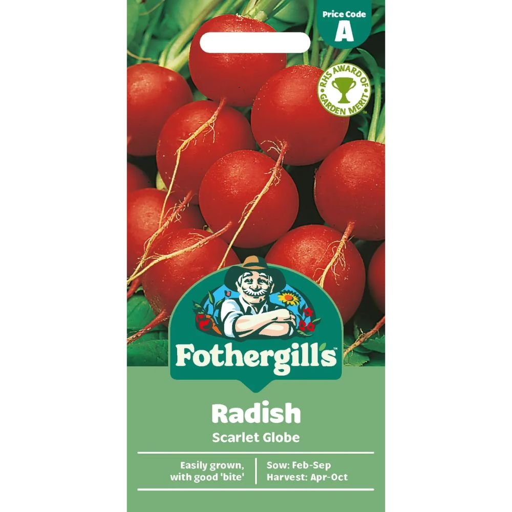Mr Fothergill's Radish Scarlet Globe Seeds - Old Railway Line Garden Centre