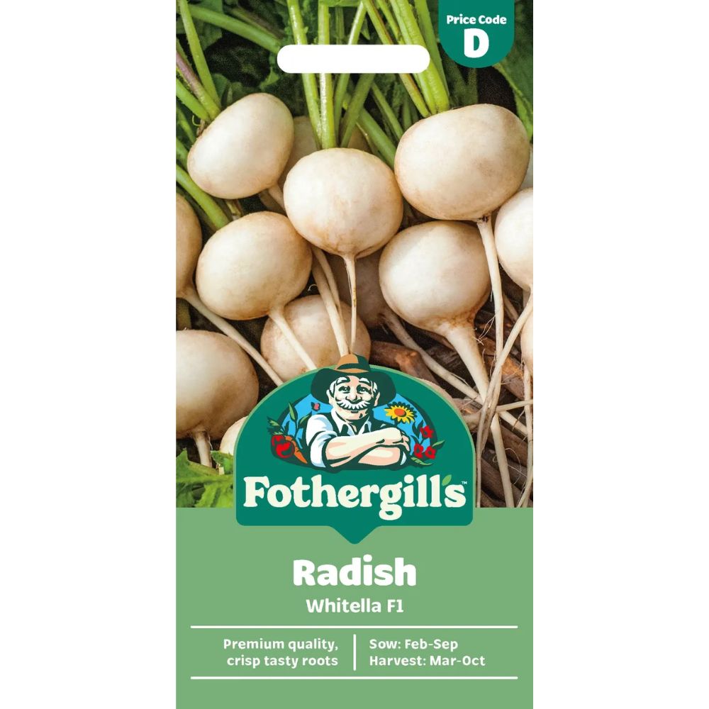 Mr Fothergill's Radish Whitella F1 Vegetable Seeds