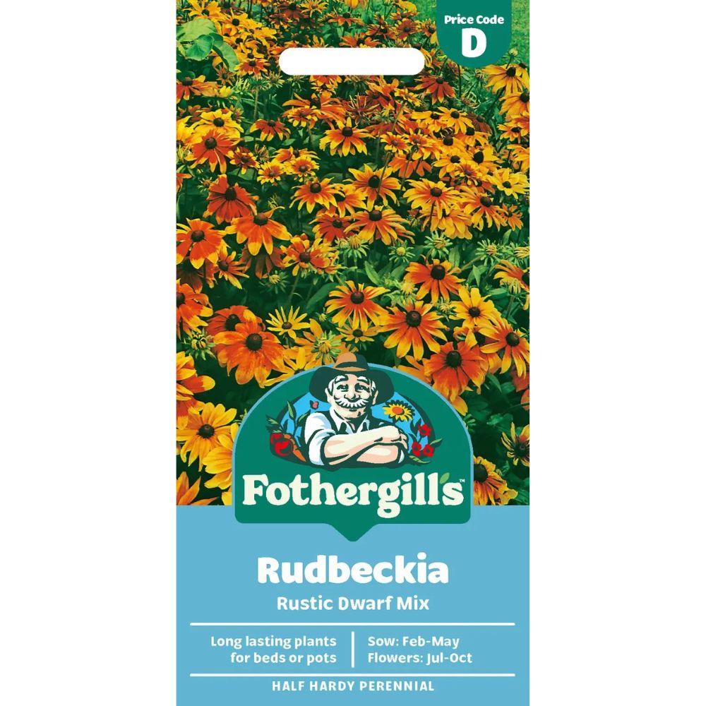 Mr Fothergills Rudbeckia Rustic Dwarf Mixed Seeds