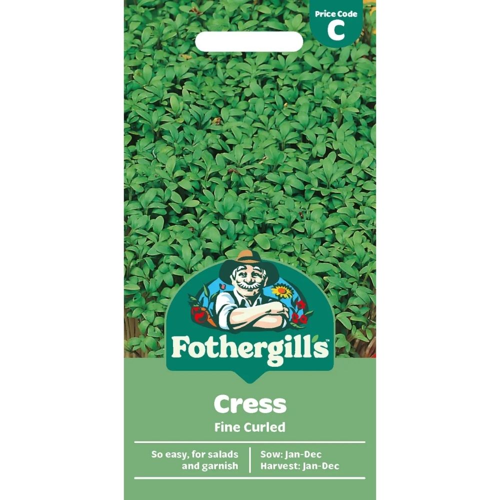 Mr Fothergill's Salad Leaves Cress Fine Curled Seeds