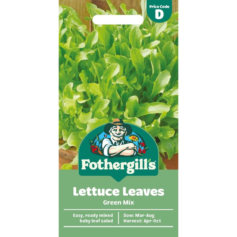 Mr Fothergill's 'Green Mix' Lettuce Leaves Seeds
