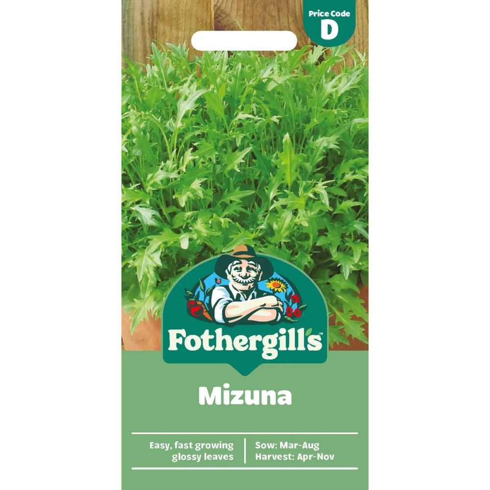 Mr Fothergill's Salad Leaves Mizuna Seeds
