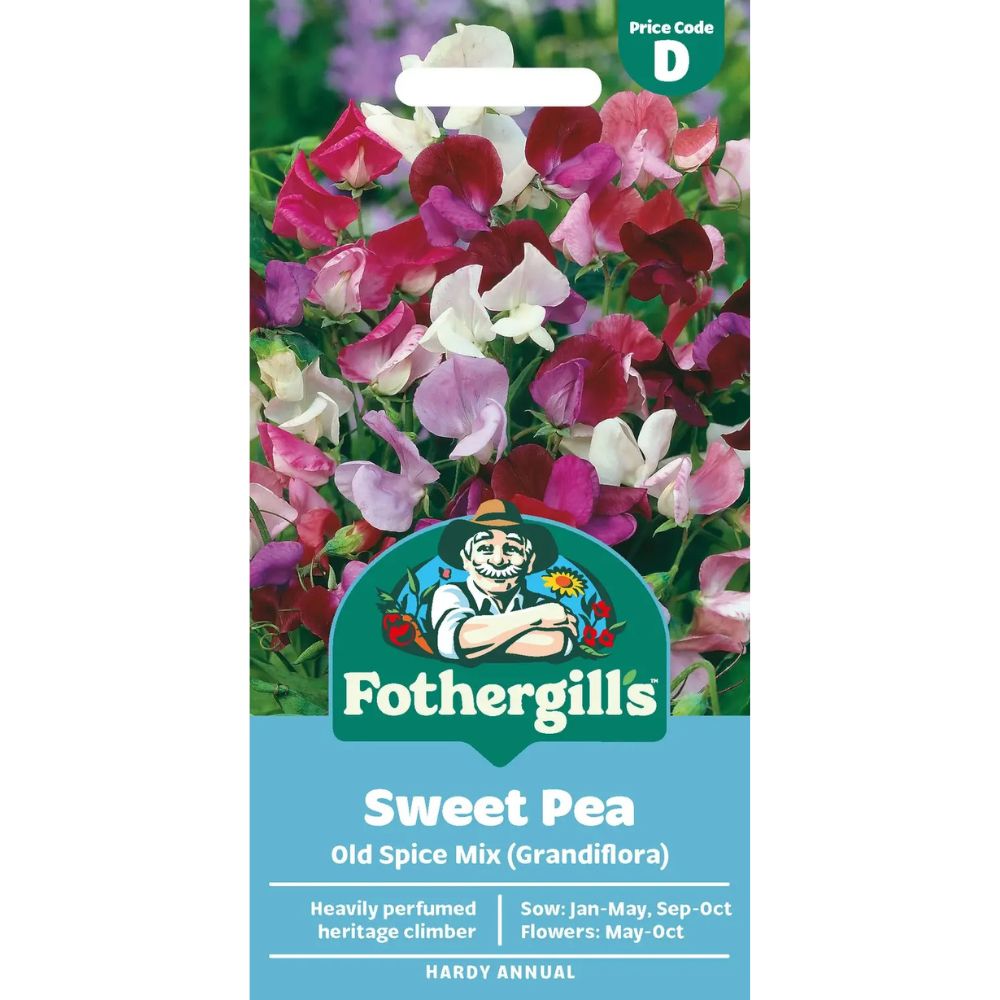 Mr Fothergills Sweet Pea Old Spice Mixed (Grandiflora) Seeds