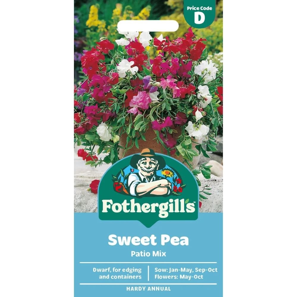 Mr Fothergills Sweet Pea Patio Mixed Seeds - Old Railway Line Garden Centre