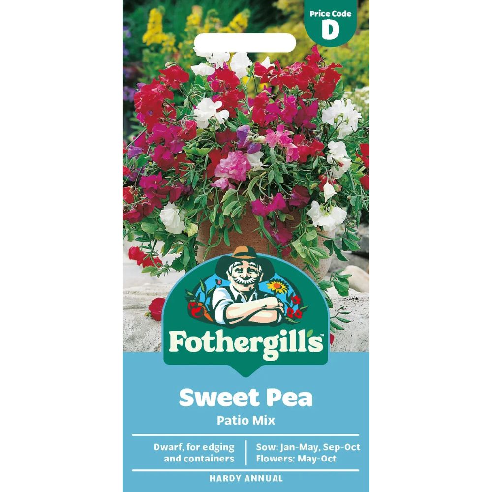 Mr Fothergills Sweet Pea Patio Mixed Seeds
