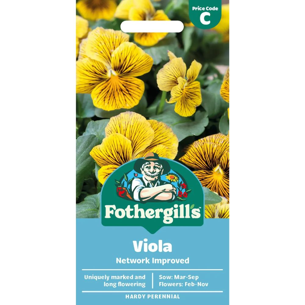 Mr Fothergill's Viola Network Improved Flower Seeds